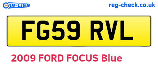 FG59RVL are the vehicle registration plates.
