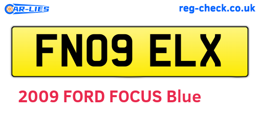 FN09ELX are the vehicle registration plates.