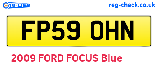 FP59OHN are the vehicle registration plates.