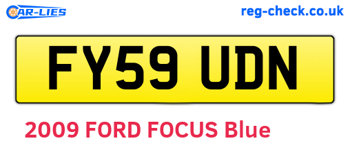 FY59UDN are the vehicle registration plates.
