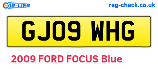 GJ09WHG are the vehicle registration plates.