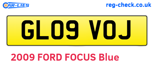 GL09VOJ are the vehicle registration plates.