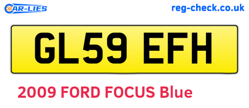 GL59EFH are the vehicle registration plates.