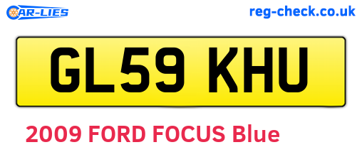 GL59KHU are the vehicle registration plates.