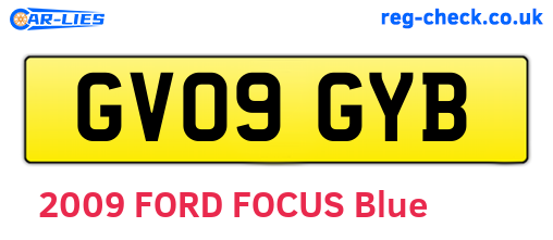 GV09GYB are the vehicle registration plates.