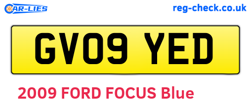 GV09YED are the vehicle registration plates.