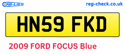 HN59FKD are the vehicle registration plates.