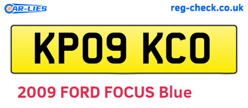 KP09KCO are the vehicle registration plates.