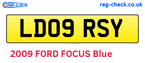 LD09RSY are the vehicle registration plates.