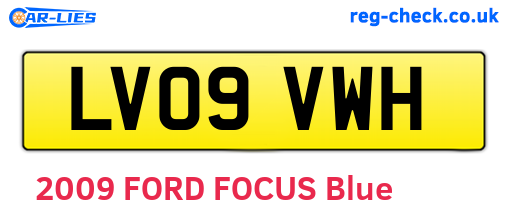 LV09VWH are the vehicle registration plates.