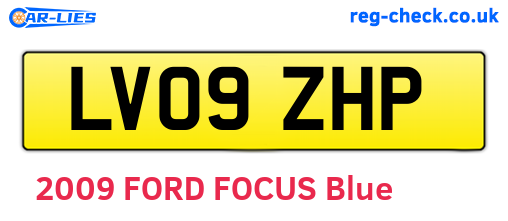 LV09ZHP are the vehicle registration plates.