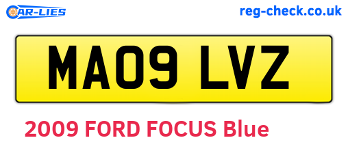 MA09LVZ are the vehicle registration plates.
