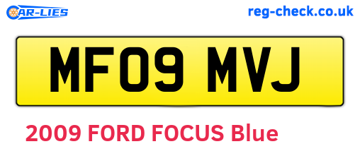 MF09MVJ are the vehicle registration plates.