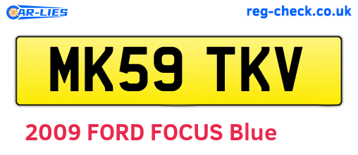 MK59TKV are the vehicle registration plates.