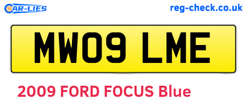 MW09LME are the vehicle registration plates.