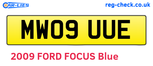 MW09UUE are the vehicle registration plates.