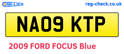NA09KTP are the vehicle registration plates.