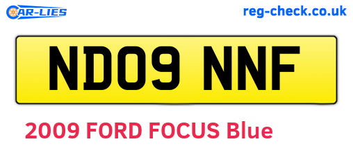 ND09NNF are the vehicle registration plates.