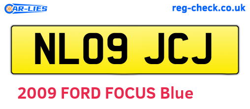 NL09JCJ are the vehicle registration plates.