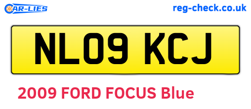 NL09KCJ are the vehicle registration plates.