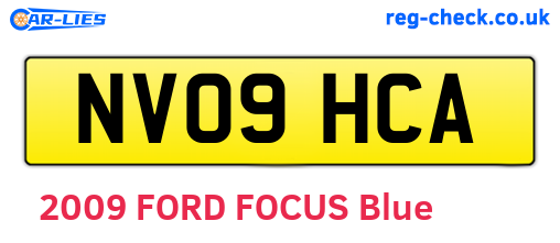 NV09HCA are the vehicle registration plates.