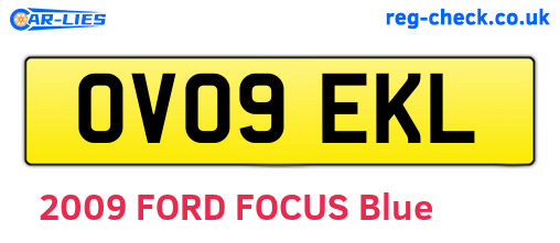 OV09EKL are the vehicle registration plates.