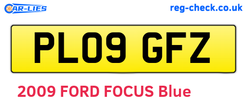 PL09GFZ are the vehicle registration plates.