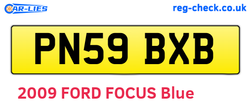 PN59BXB are the vehicle registration plates.