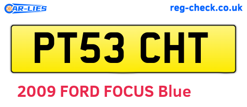 PT53CHT are the vehicle registration plates.
