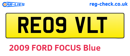 RE09VLT are the vehicle registration plates.