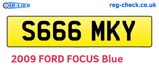 S666MKY are the vehicle registration plates.