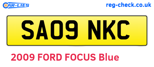 SA09NKC are the vehicle registration plates.