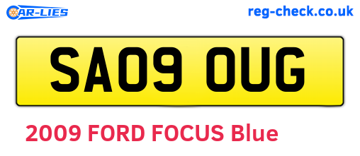 SA09OUG are the vehicle registration plates.