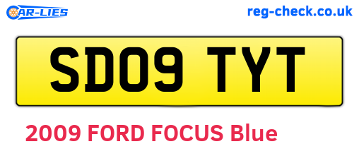 SD09TYT are the vehicle registration plates.