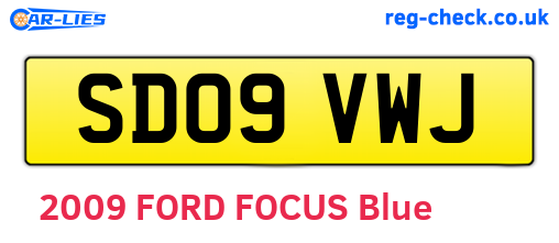 SD09VWJ are the vehicle registration plates.