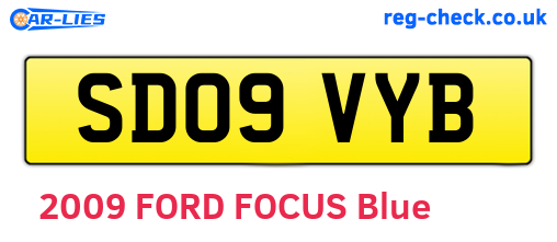 SD09VYB are the vehicle registration plates.