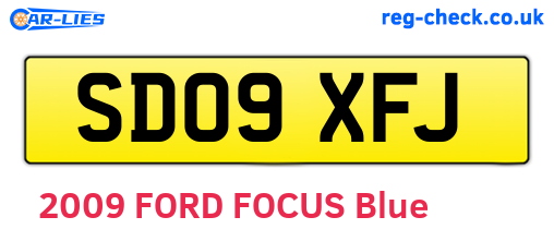 SD09XFJ are the vehicle registration plates.