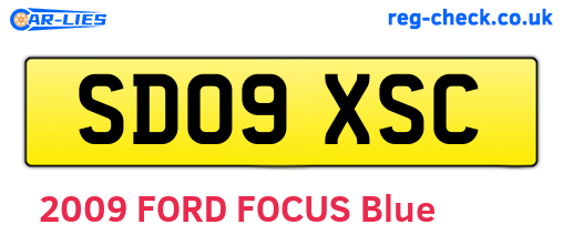 SD09XSC are the vehicle registration plates.