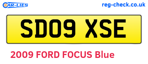 SD09XSE are the vehicle registration plates.