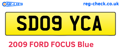 SD09YCA are the vehicle registration plates.