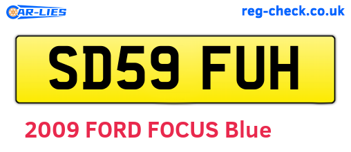 SD59FUH are the vehicle registration plates.