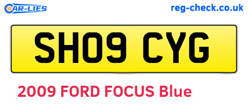 SH09CYG are the vehicle registration plates.