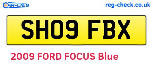 SH09FBX are the vehicle registration plates.