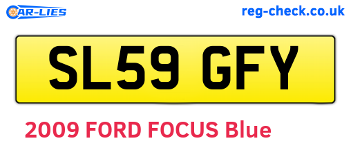 SL59GFY are the vehicle registration plates.