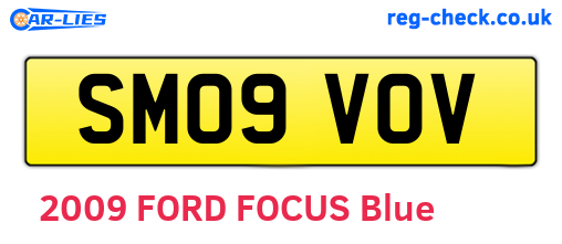 SM09VOV are the vehicle registration plates.