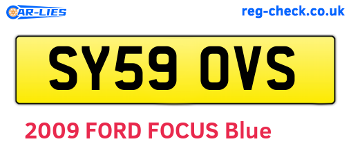 SY59OVS are the vehicle registration plates.