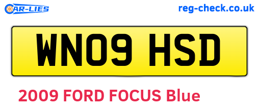 WN09HSD are the vehicle registration plates.