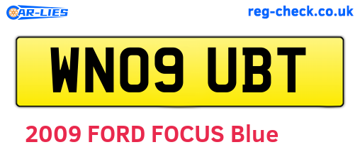 WN09UBT are the vehicle registration plates.