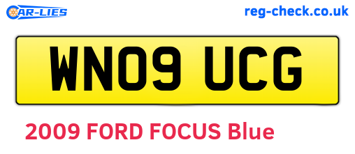 WN09UCG are the vehicle registration plates.