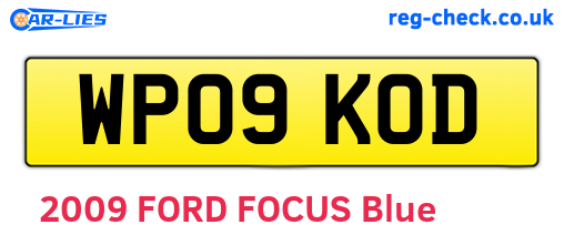 WP09KOD are the vehicle registration plates.